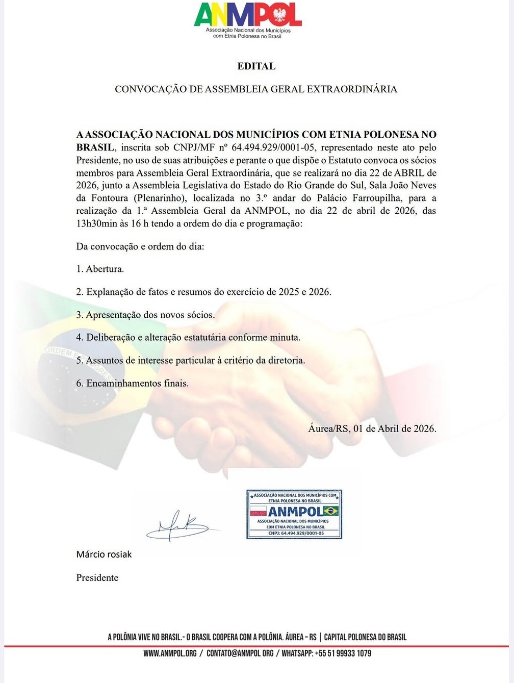 Edital ANMPOL